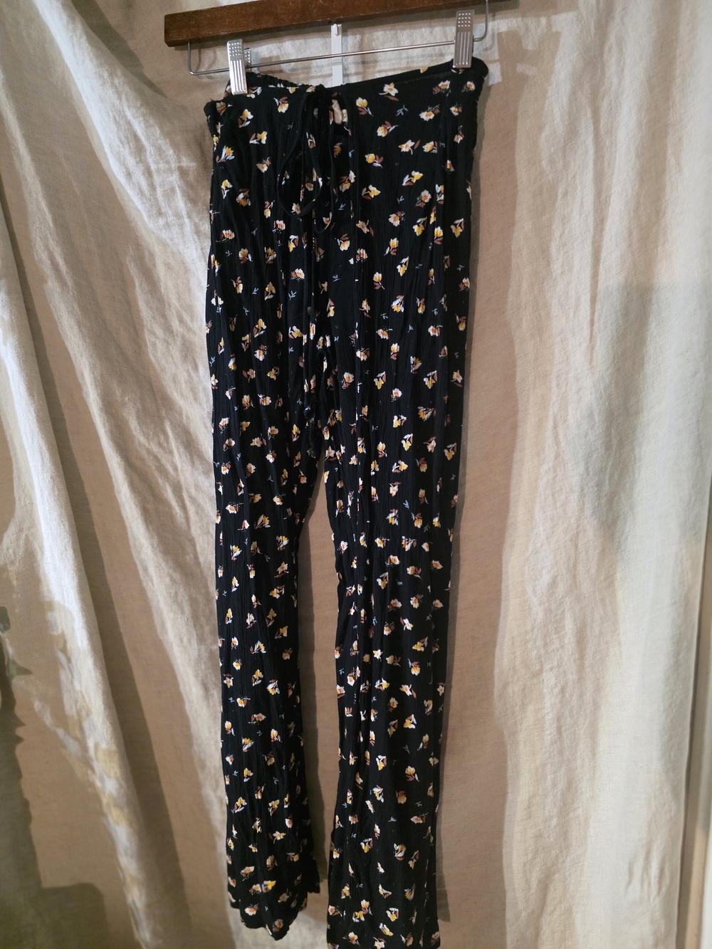 Boho Floral Wide Leg Pants